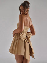 Vestido Curto Sem Alças de Brilho Vivella Glam Luxo - FULL