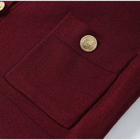 Conjunto Cardigan e Saia Plissada Vivella Alessia