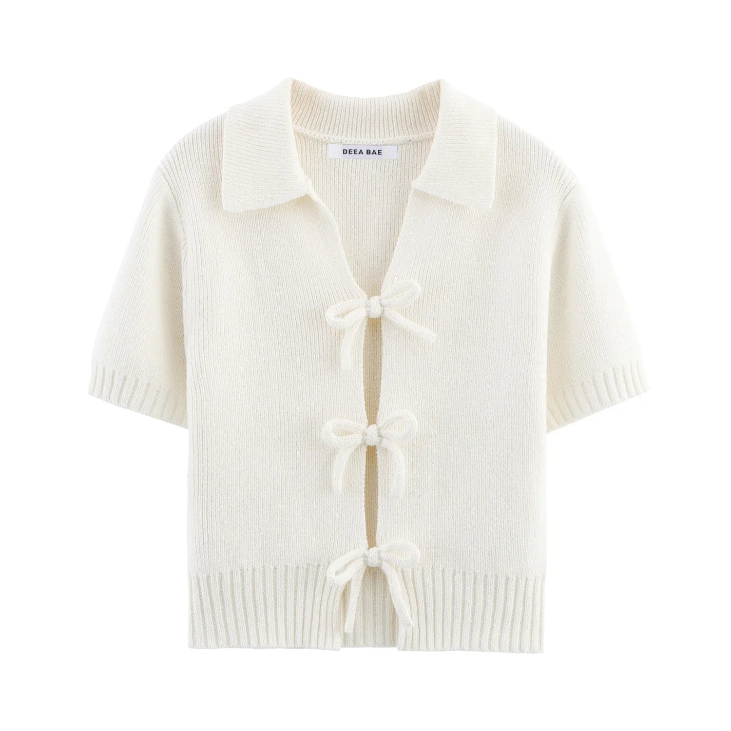 Blusa Tricô Manga Curta Vivella Elodie