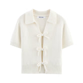 Blusa Tricô Manga Curta Vivella Elodie