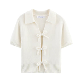 Blusa Tricô Manga Curta Vivella Elodie