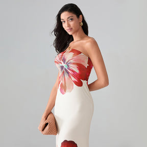Vestido Longo Floral Vivella Pétala