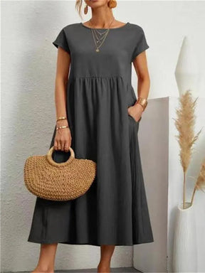 Vestido Verão Vintage Vivella Raquel - Algodão e Linho