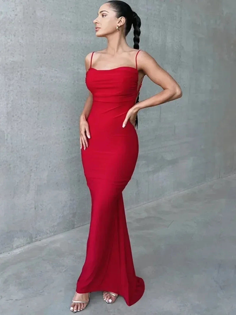 Vestido Longo Costas Abertas Vivella Vanessa - FULL
