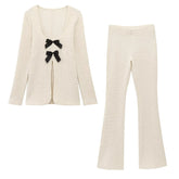 Conjunto Calça e Blusa Manga Comprida com Laços Vivella Violette