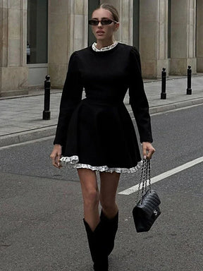 Vestido Curto de Camurça Retrô Vivella Melissa