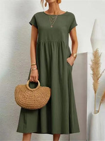 Vestido Verão Vintage Vivella Raquel - Algodão e Linho