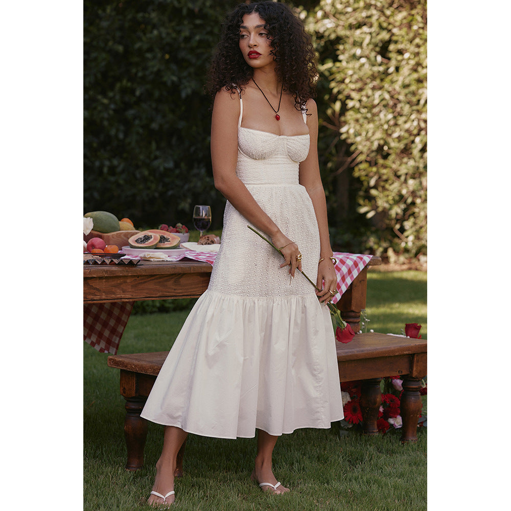 Vestido Mid Branco Bustier Vivella Julieta - GOLDEN ERA