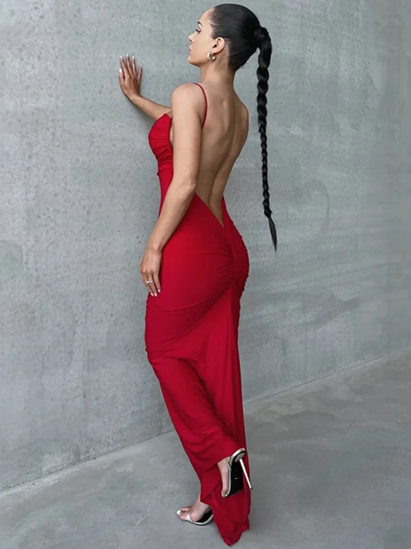 Vestido Longo Costas Abertas Vivella Vanessa - FULL