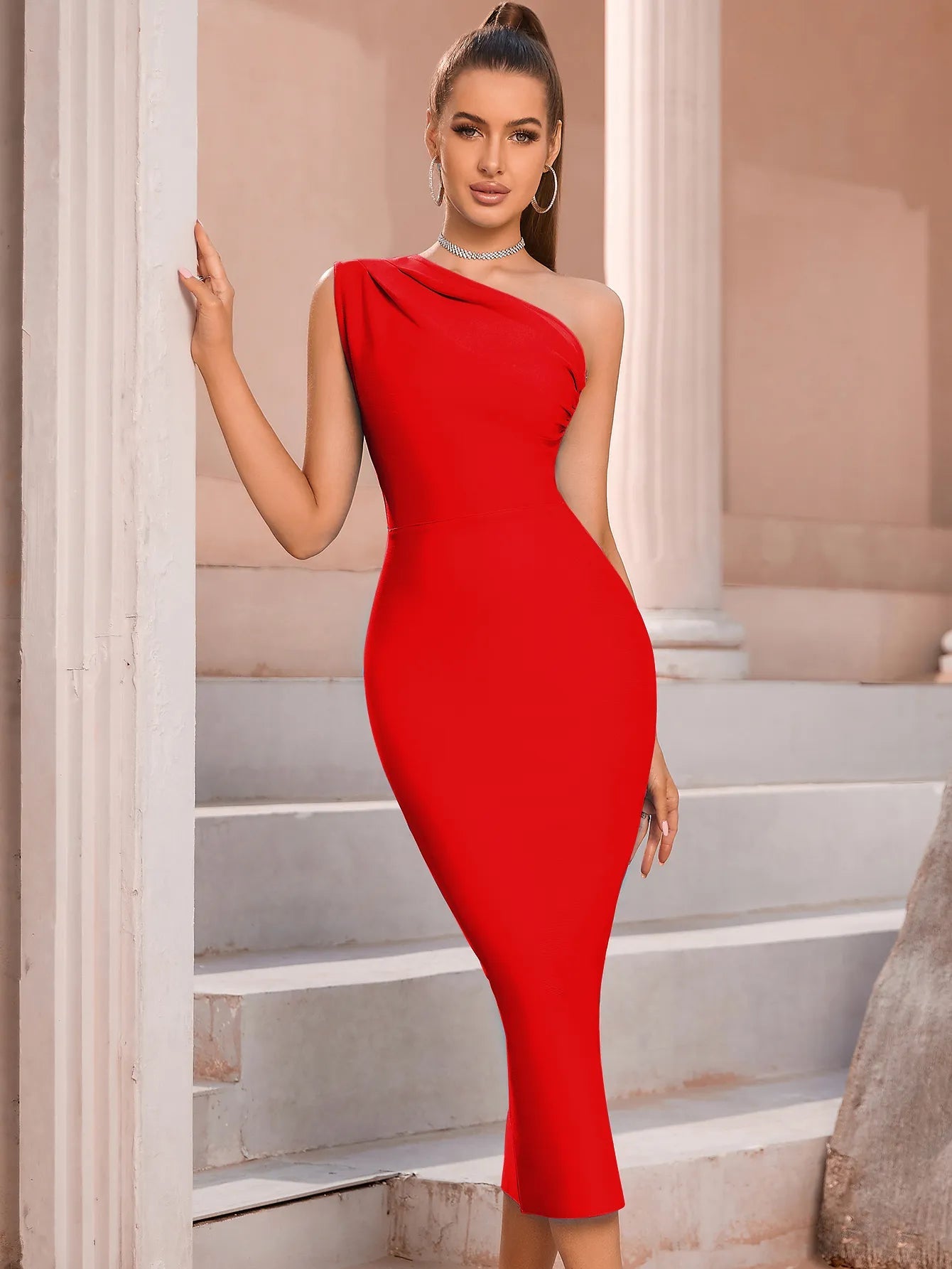 Vestido Mid Modelador Vivella Cleópata - Alta Elasticidade