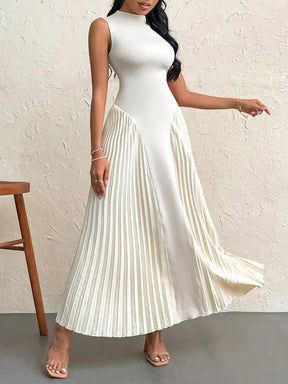 Vestido Midi Regata Plissado Vivella Auren