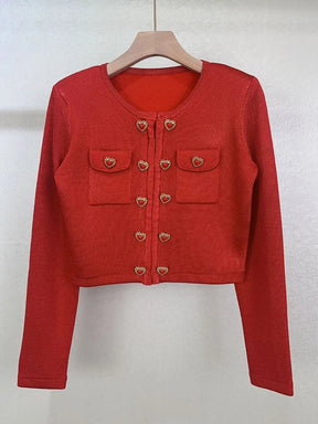 Conjunto Tricô Cardigan e Saia Plissada Vivella Madison