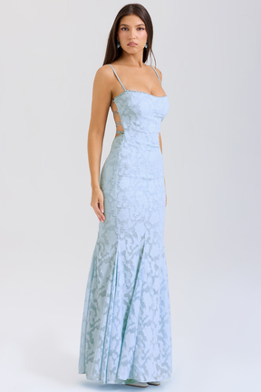 Vestido Longo Rendado com Amarrações Vivella Joan - GOLDEN ERA