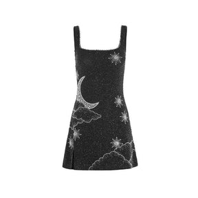 Vestido Curto Paetê Vivella Pérola