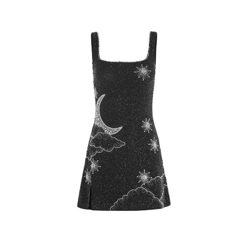 Vestido Curto Paetê Vivella Pérola