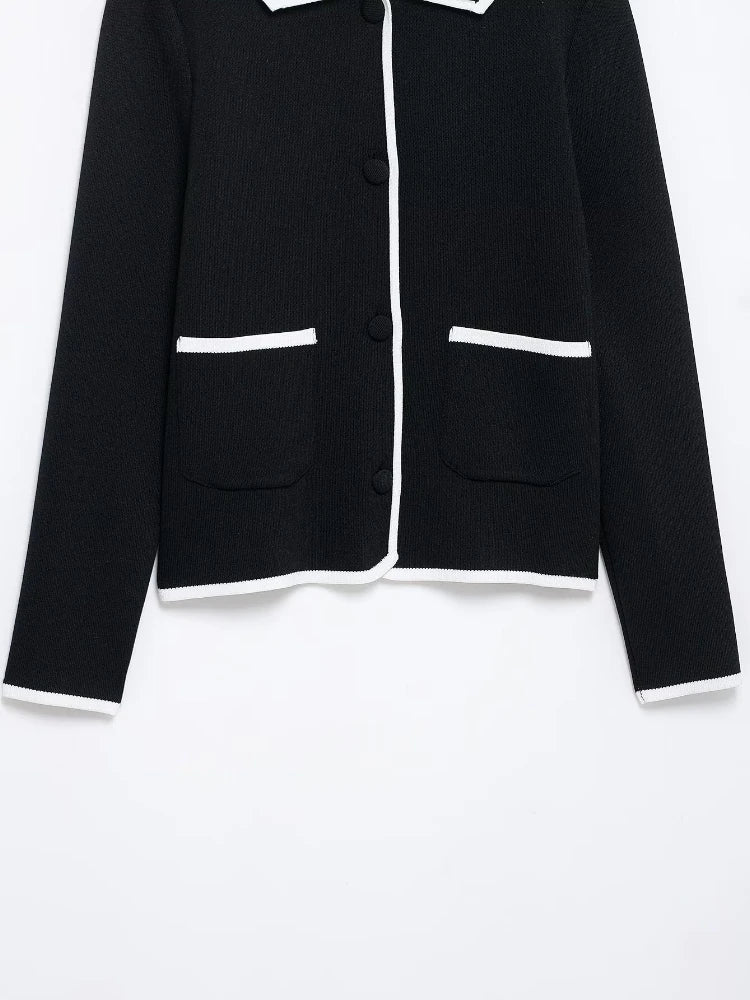 Conjunto Casaco Cardigan e Saia Curta Vivella Louise