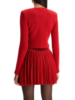 Conjunto Tricô Cardigan e Saia Plissada Vivella Madison