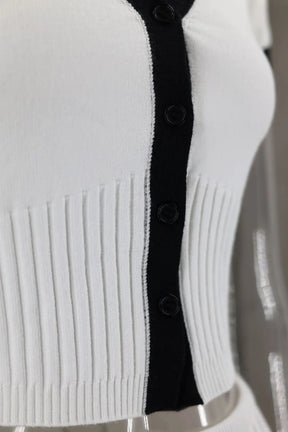 Conjunto Cropped e Saia Midi Plissada Vivella Juliette