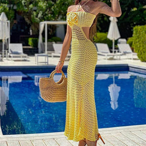 Vestido Longo em Tricô Modal Vivella Serena