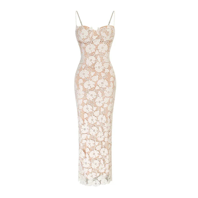Vestido Midi Rendado Vivella Sofia - GOLDEN ERA