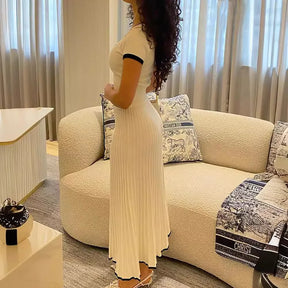 Conjunto Cropped e Saia Midi Plissada Vivella Juliette