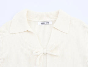 Blusa Tricô Manga Curta Vivella Elodie
