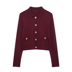Conjunto Cardigan e Saia Plissada Vivella Alessia