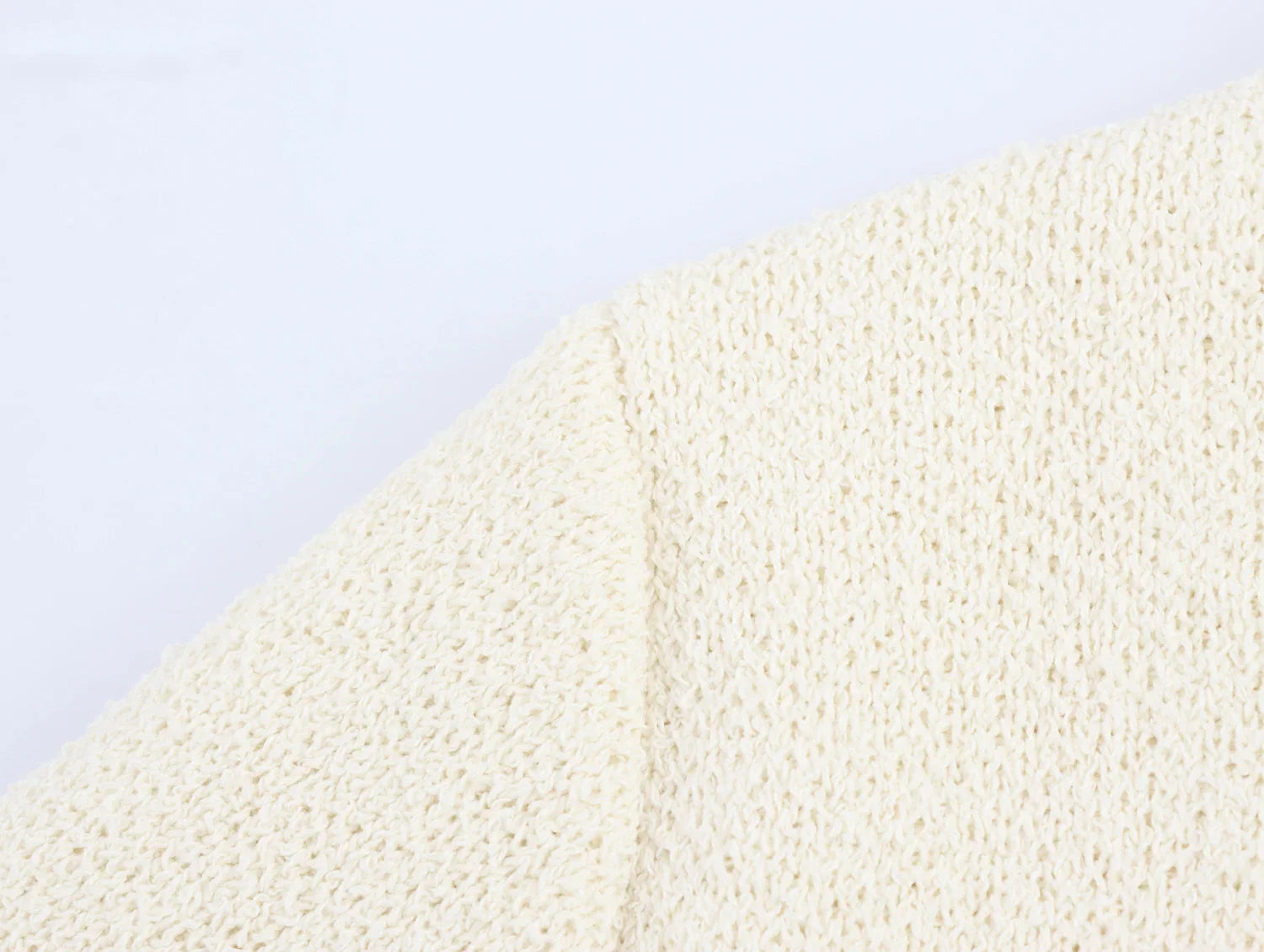 Conjunto Tricô Blusa Manga Curta e Saia Curta Vivella Safira