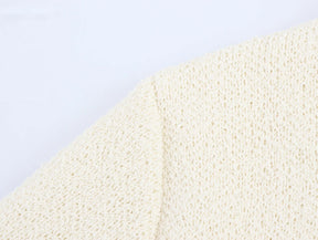 Conjunto Tricô Blusa Manga Curta e Saia Curta Vivella Safira