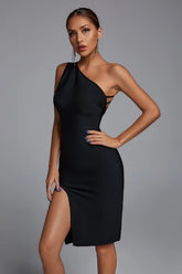 Vestido com Fenda Vivella Kayla Alta Elasticidade