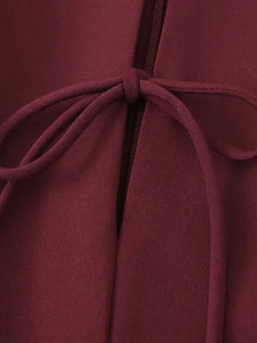 Vestido Curto Godê Barra Plissada Vivella Sienna