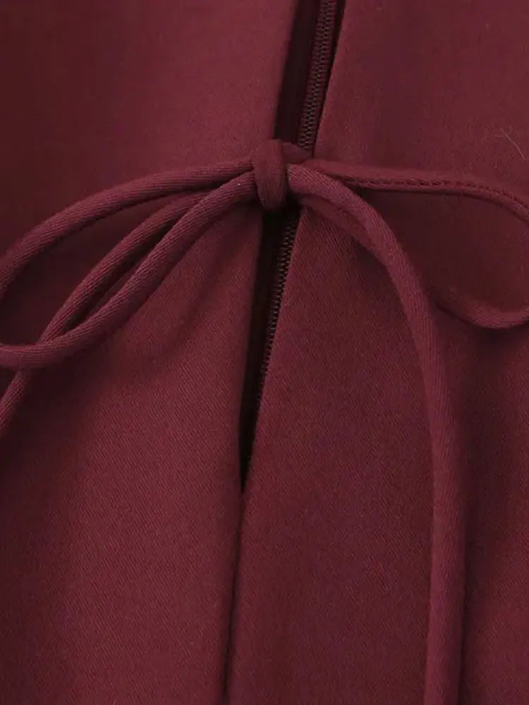 Vestido Curto Godê Barra Plissada Vivella Sienna