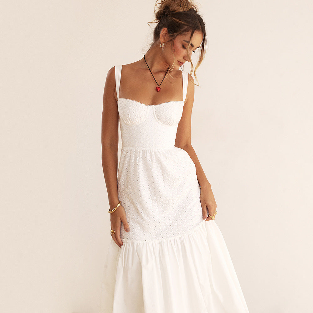Vestido Mid Branco Bustier Vivella Julieta - GOLDEN ERA