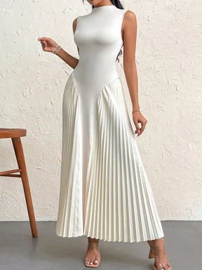 Vestido Midi Regata Plissado Vivella Auren
