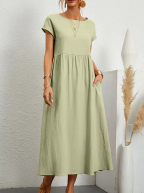 Vestido Verão Vintage Vivella Raquel - Algodão e Linho