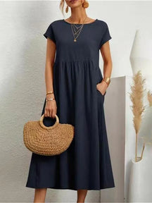 Vestido Verão Vintage Vivella Raquel - Algodão e Linho