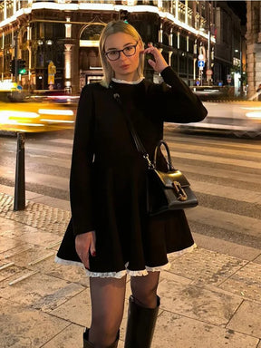 Vestido Curto de Camurça Retrô Vivella Melissa