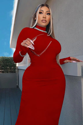 Vestido Midi Gola Alta Vivella Verona