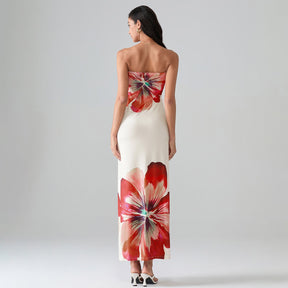 Vestido Longo Floral Vivella Pétala
