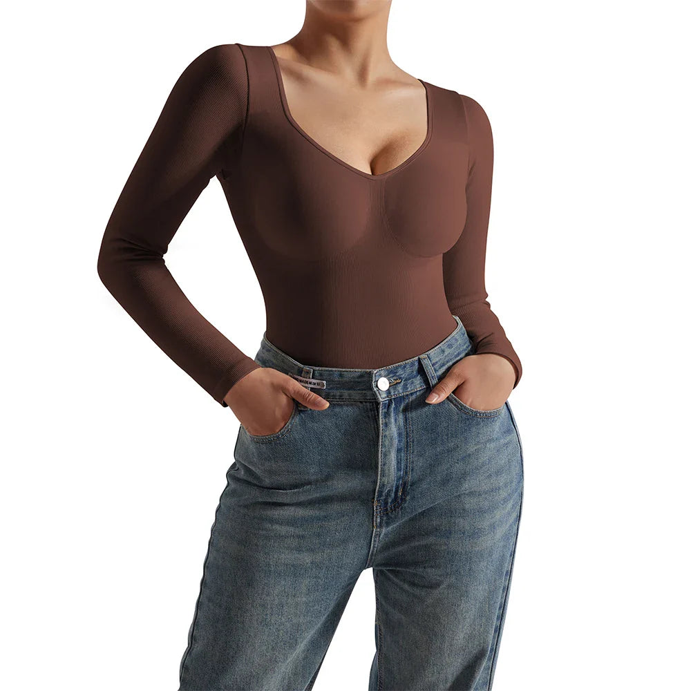 Body Suit Shape Slim Manga Longa Vivella