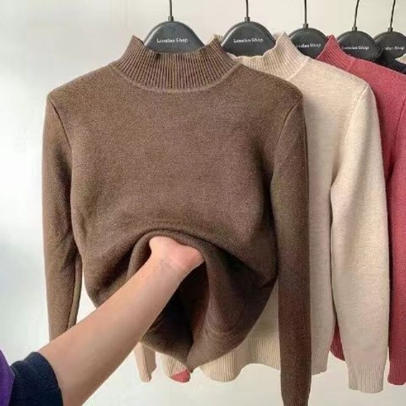 Suéter Feminino Peluciado Térmico Veludo Velvet Soft Vivella