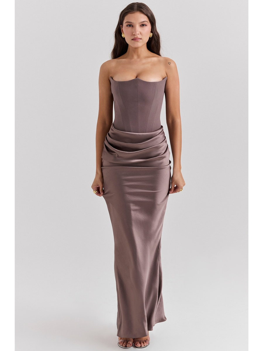 Vestido Longo Modelador Corselet Vivella La Noche - GOLDEN ERA