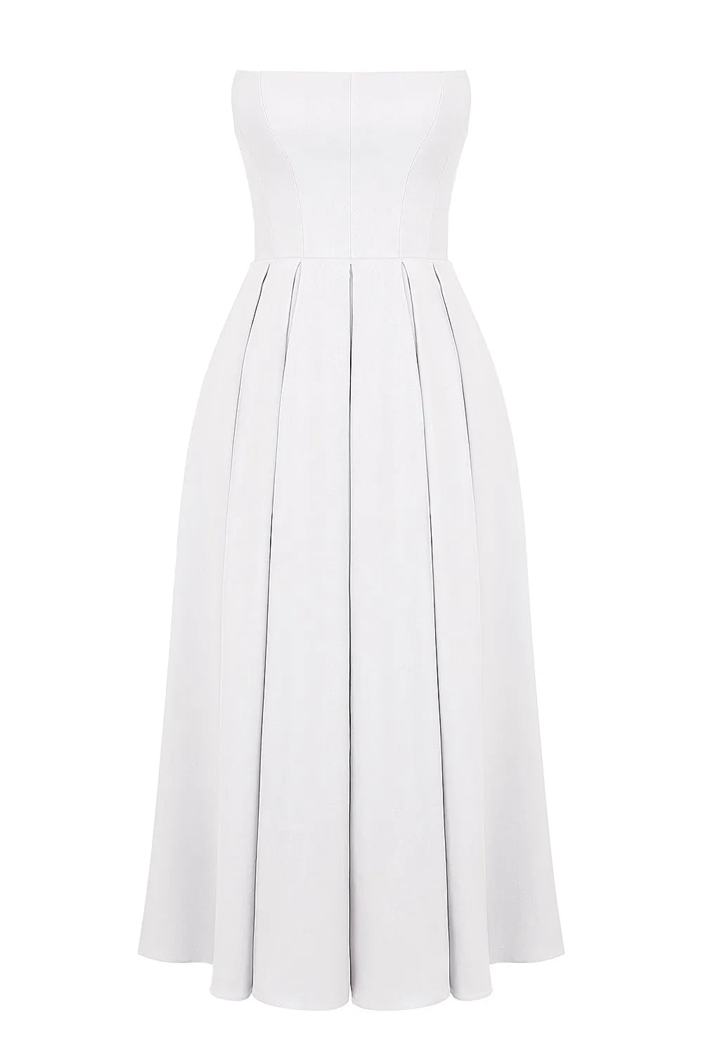 Vestido Bustier Midi Vivella Celeste - GOLDEN ERA