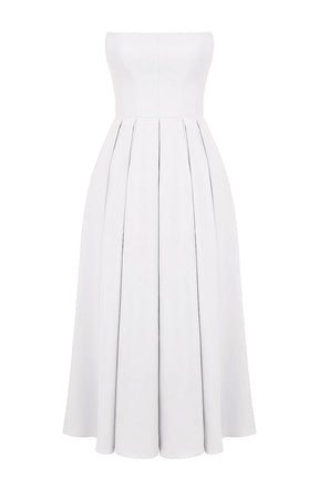 Vestido Bustier Midi Vivella Celeste - GOLDEN ERA