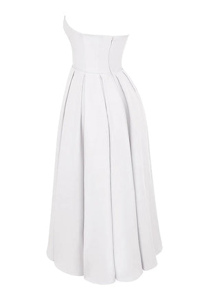 Vestido Bustier Midi Vivella Celeste - GOLDEN ERA