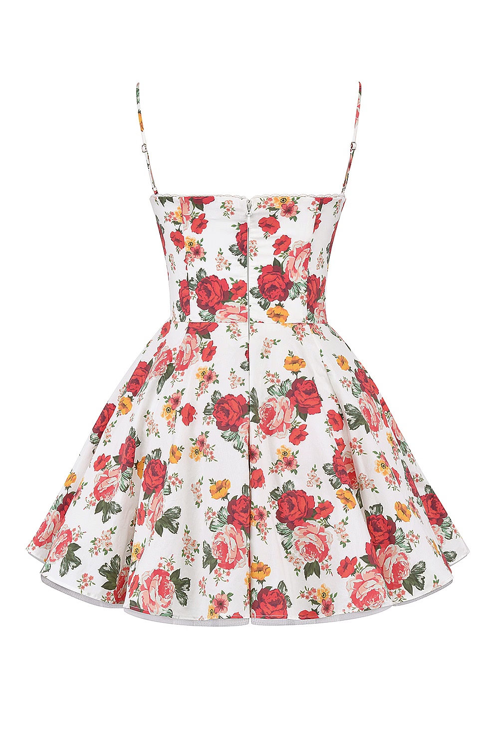 Vestido Curto Floral Modelador Com Forro em Tule Vivella Lille - GOLDEN ERA