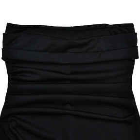 Vestido Longo Sem Alças com Fenda Vivella Elizabeth