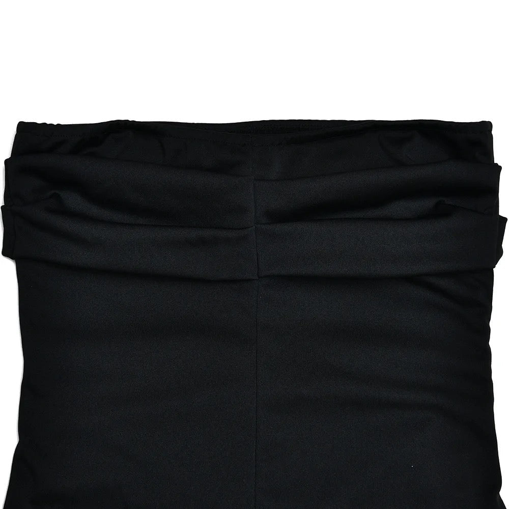 Vestido Longo Sem Alças com Fenda Vivella Elizabeth