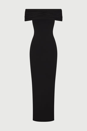 Vestido Longo Ombro a Ombro Costas Aberta Vivella Luiza