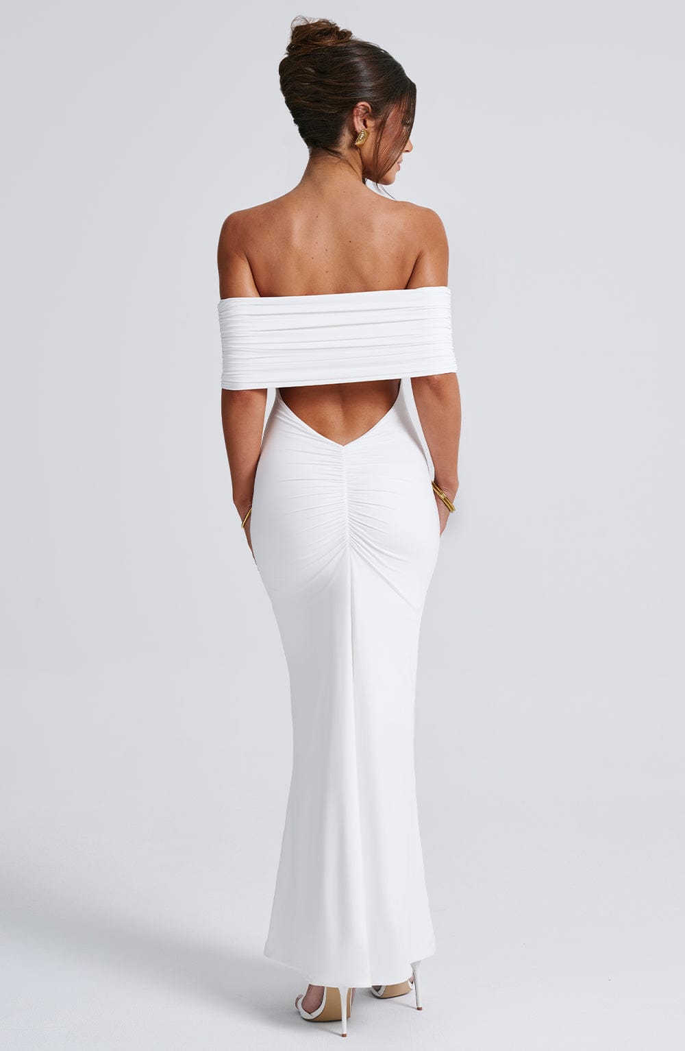 Vestido Longo Ombro a Ombro Costas Aberta Vivella Luiza